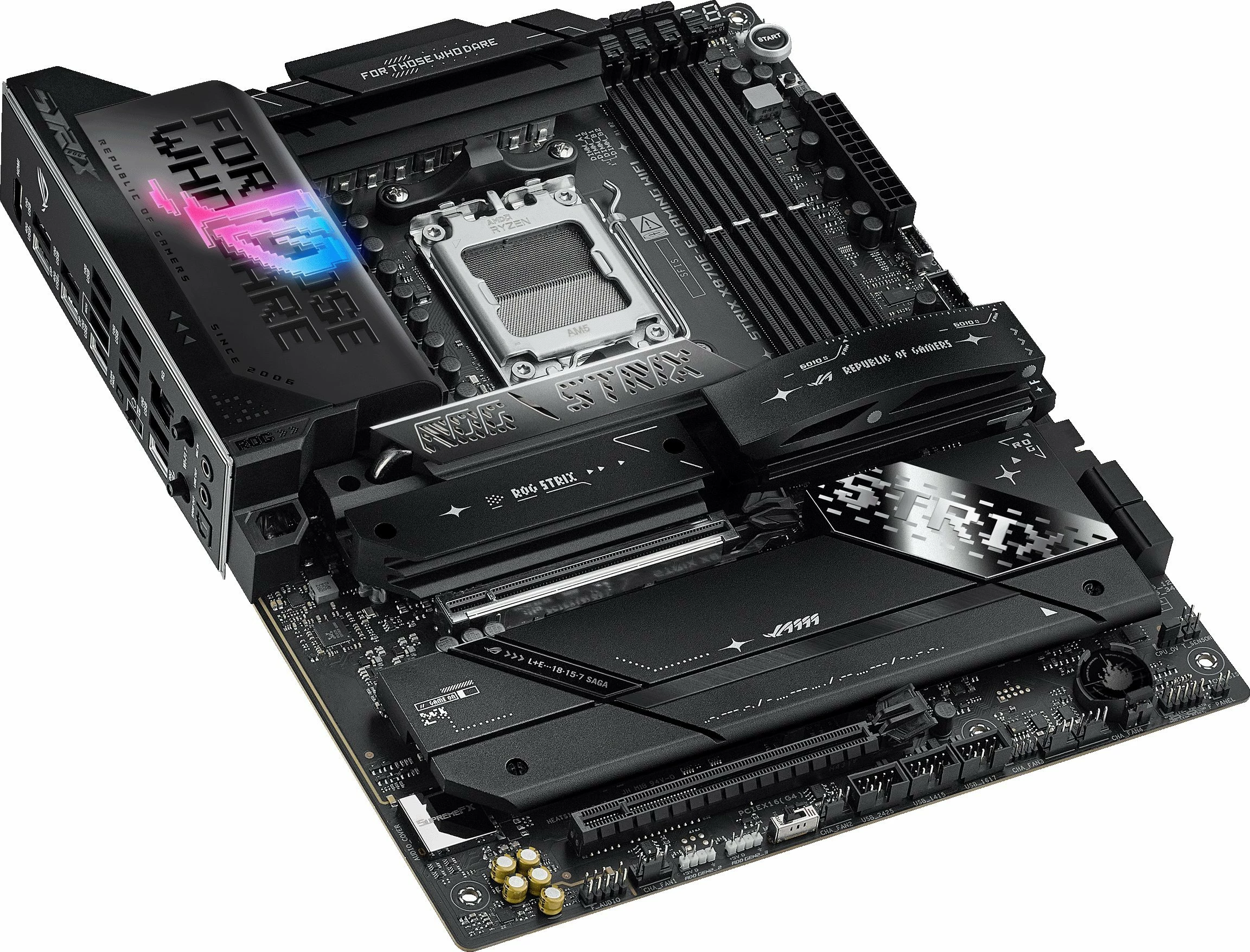 Pllakë amë Asus ROG STRIX X870E-E Gaming WiFi ATX DDR5 PCIe 5.0 Wi‑Fi 7 USB4 5GbE
