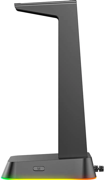 Mbajtës kufjesh ONIKUMA ST-2, me 3x USB 2.0, RGB, i zi