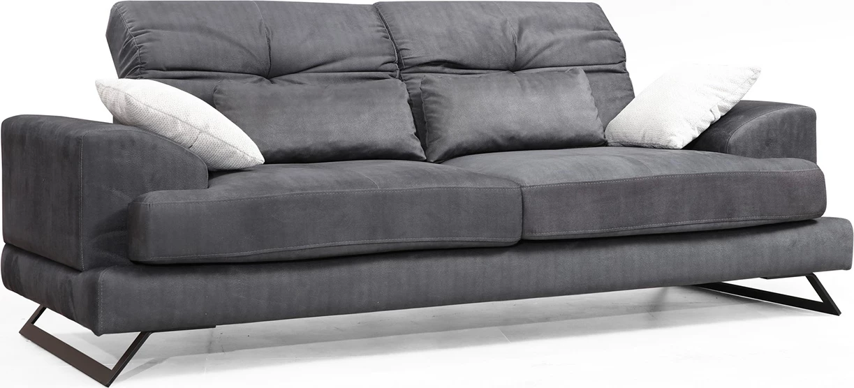 Divan treshe Frido, ngjyrë antracit, Atelier del Sofa