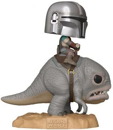 Figurinë koleksionuese Funko POP! Deluxe The Mandalorian on Blurrg