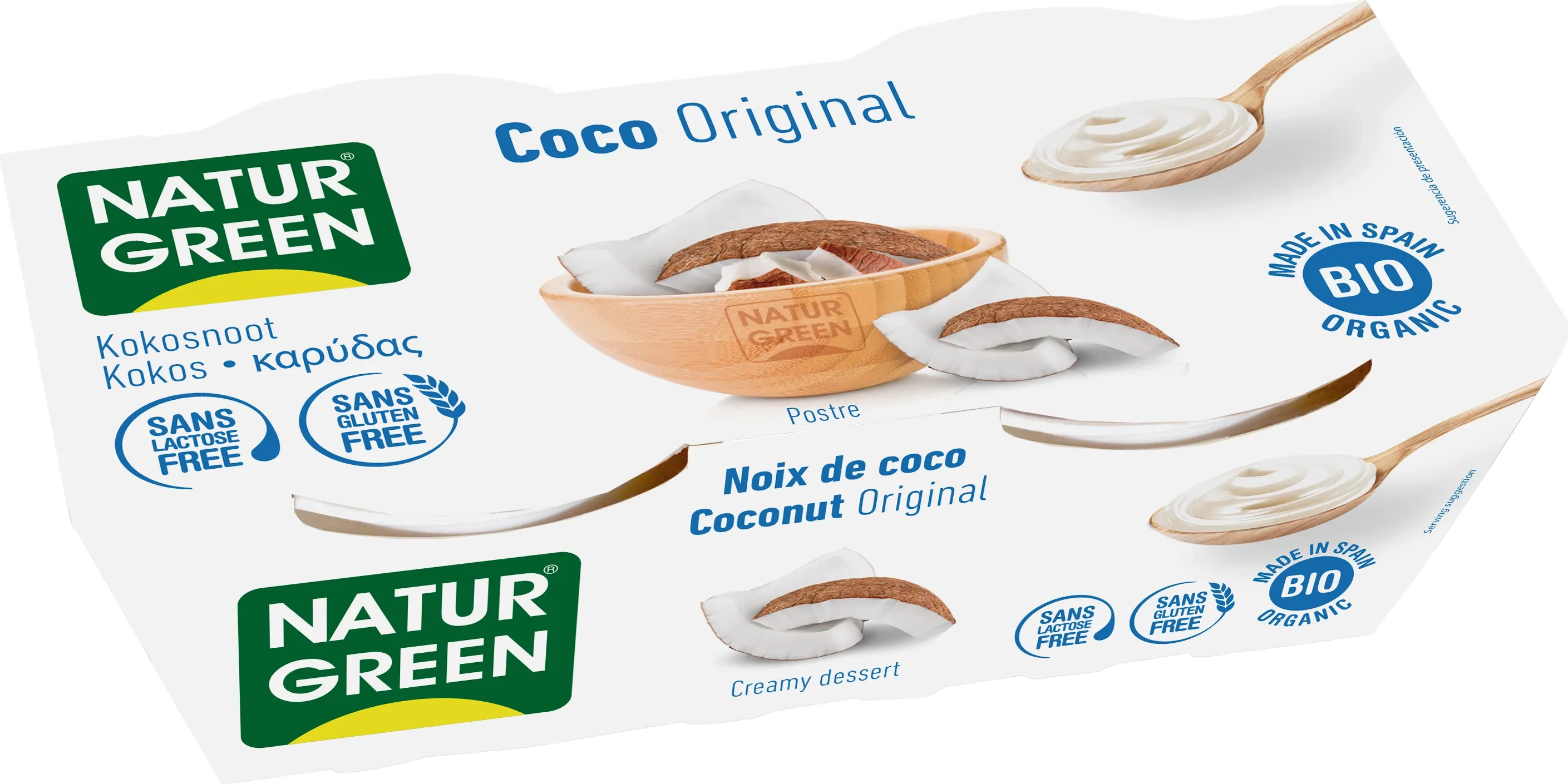 Krem kokosi Naturgreen Coco Nature për të gjithë, 2x125g