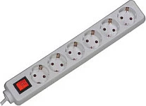 Mbrojtës tejtensioni Bachmann, 6 priza, kabllo 3 m, 3600 W, i bardhë