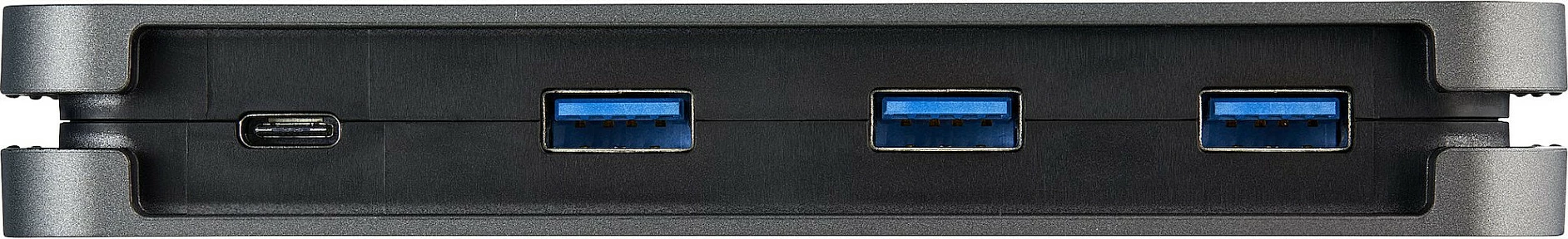 Hub USB-C StarTech HB30CM3A1CB, 4 porta (3x USB-A + 1x USB-C), 5Gbps, kabllo 28cm, zi/gri