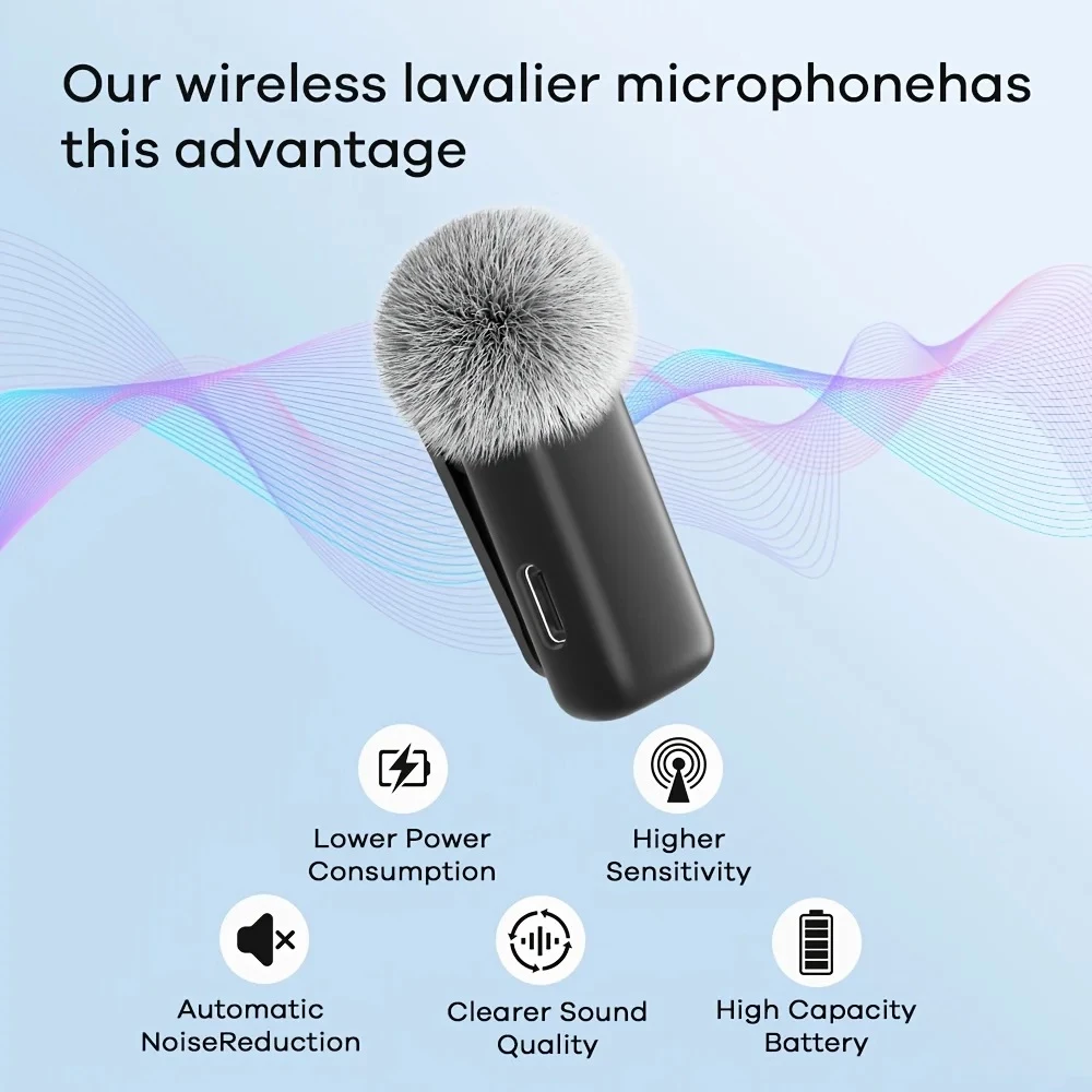 Set Mikrofonash Lavalier Wireless me Kuti Karikimi (2 Mikrofona)