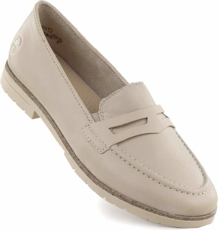 Këpucë lëkure për femra Rieker, bezhë