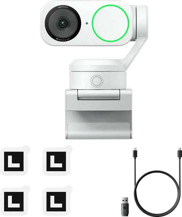 Webcam Insta360 Link 2 Standard Edition, 4K UHD, 60 fps, USB-C, e bardhë Arctic