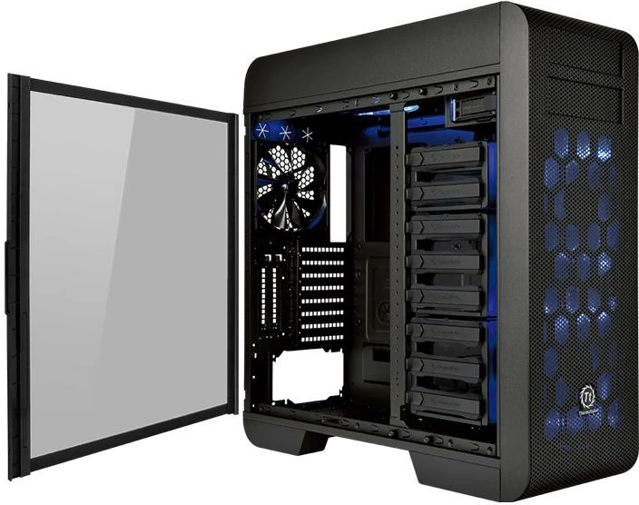 Kasë Thermaltake Core V71 TG Edition CA-1B6-00F1WN-04 Full Tower, Tempered Glass, E-ATX/ATX, e zezë