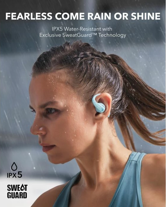 Kufje wireless Anker Soundcore AeroFit Pro A3871G61, 46 orë, IPX5, LDAC, blu