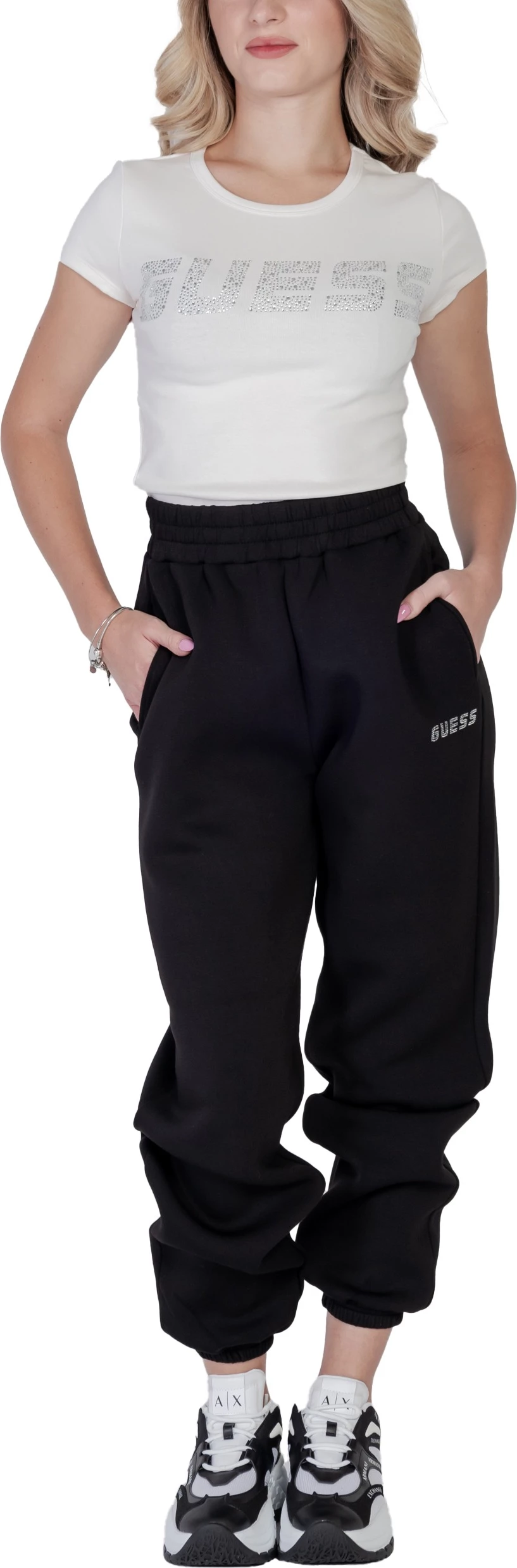Maicë për femra Guess Active KIARA SS V4BI16 KCIV1, krem [Madhësia: L]