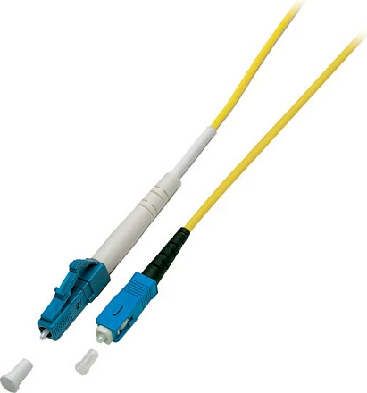 Kabllo patch fibra optike EFB Elektronik LC-SC OS2 G657A2, 1m, LSZH, 2mm, e verdhë