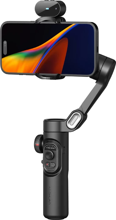Gimbal për celular AOCHUAN Smart XE, stabilizim 3-aksësh, AI sensor, bateri 2600 mAh, set me tripod, i zi