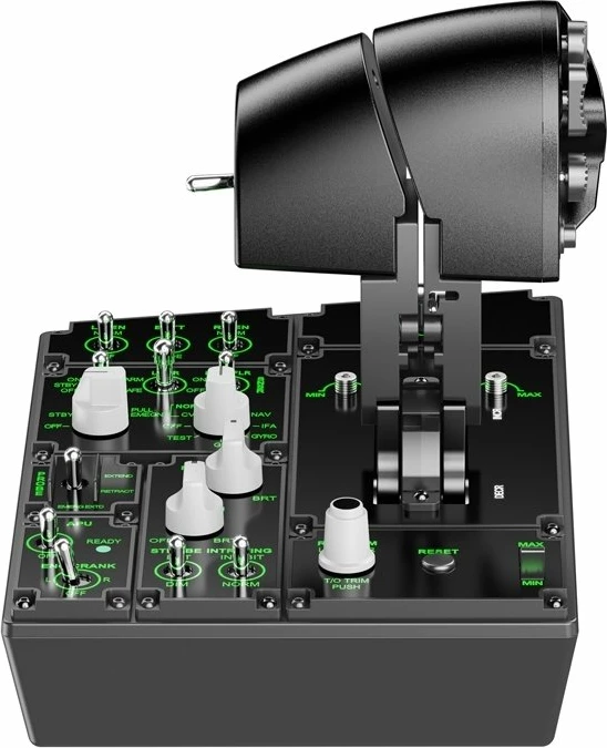 Panel throttle MOZA AS008 MTP, 27 switcha, Hall sensor, për PC, i zi