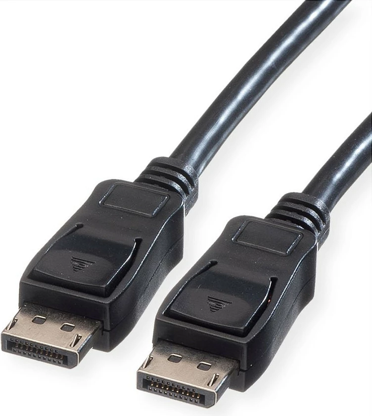 Kabllo DisplayPort VALUE DP KABELDP10M, 10 m, DP 1.2, 4K 60Hz, e zezë