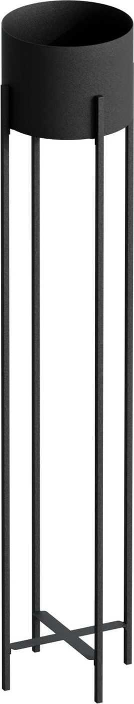 Vazo dekorative Aberto Design, GED-024, metal i zi, 23x108x23cm