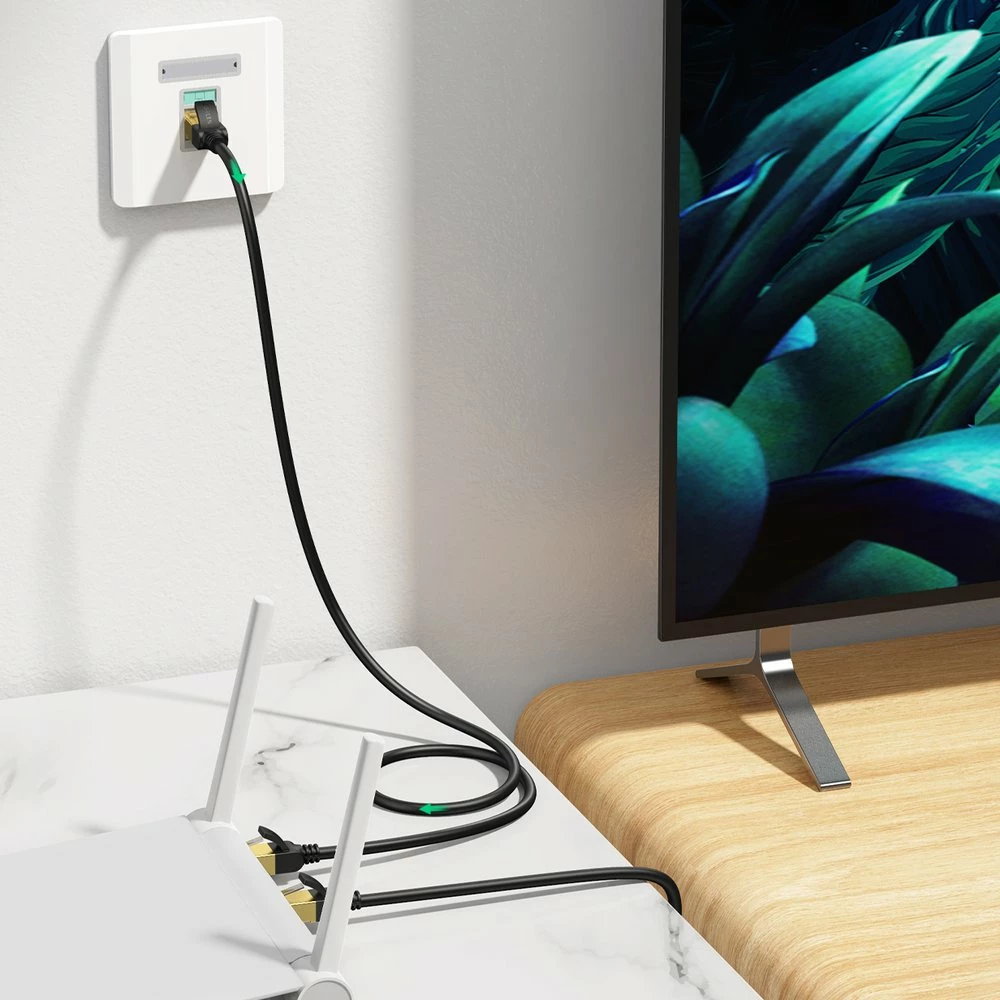 Kabllo rrjeti Ugreen NW107, Cat 7 F/FTP, RJ45, 5m, Zi