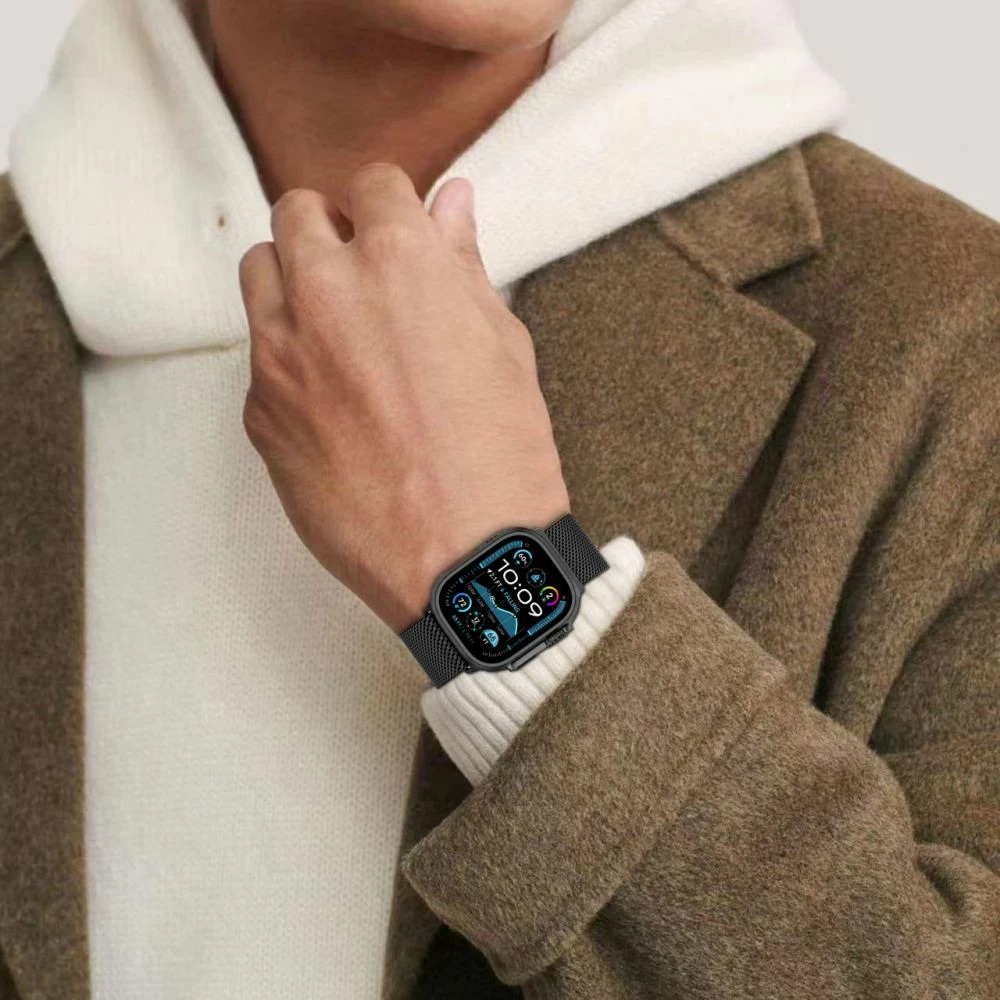 Rrip për smartwatch Tech-Protect Milano për Apple Watch 6/7/8/9/10/SE/Ultra 1/2, 44/45/46/49 mm, titanium