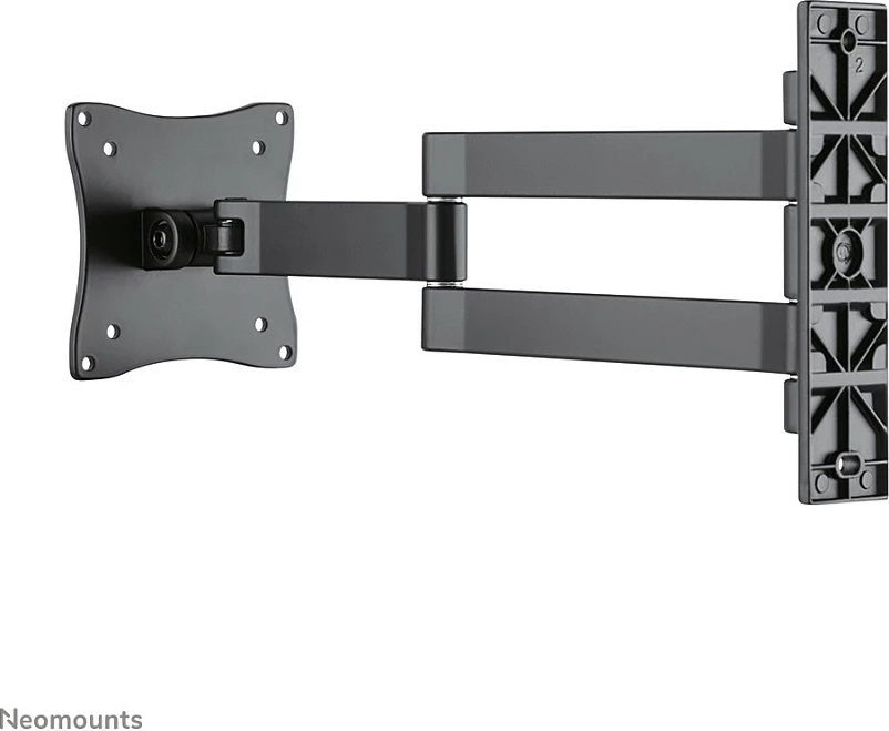 Mbajtës muri Neomounts FPMA-W830BLACK, 75 x 75 mm, 100 x 100 mm, 0 - 140°, 0 - 180°, Alumini, E zezë