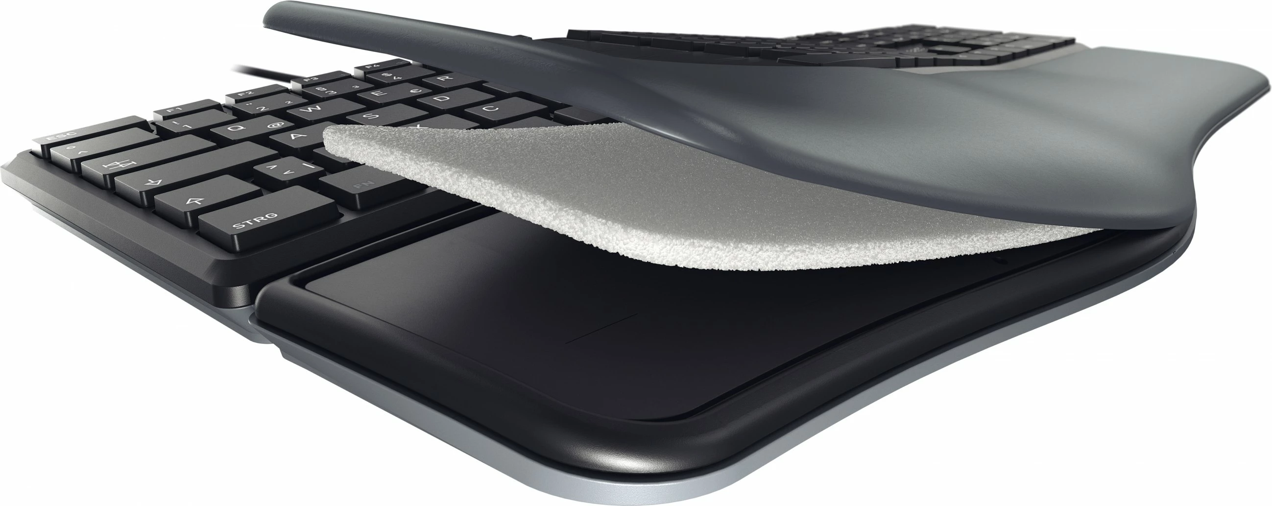 Tastierë ergonomike Cherry KC 4500 ERGO, USB, QWERTY, e zezë