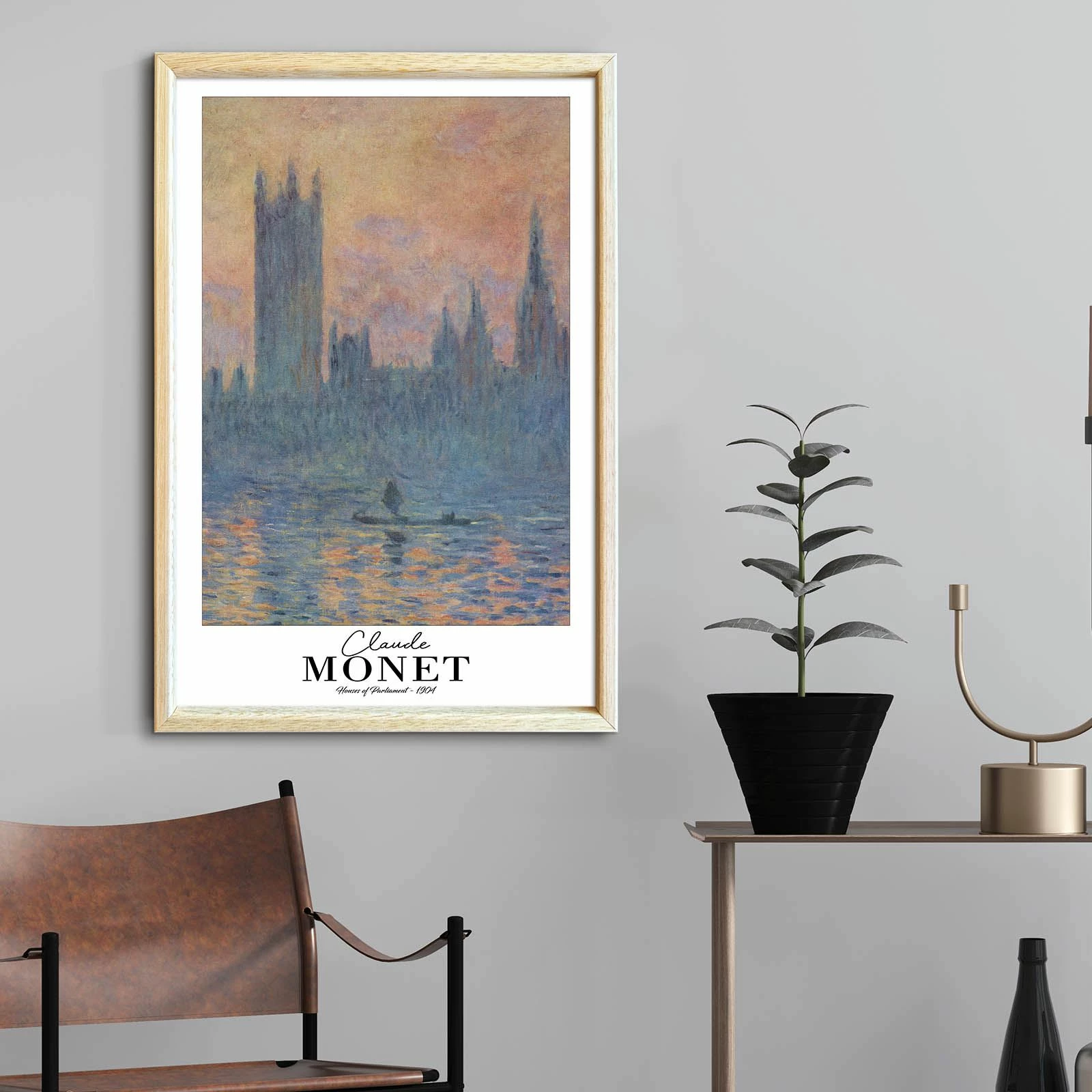 Pikturë dekorative me kornizë, Monet, 4262AHSMONET-009