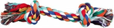 Lodër litar pambuku për qen Trixie 15 cm / 25 g, shumëngjyrëshe