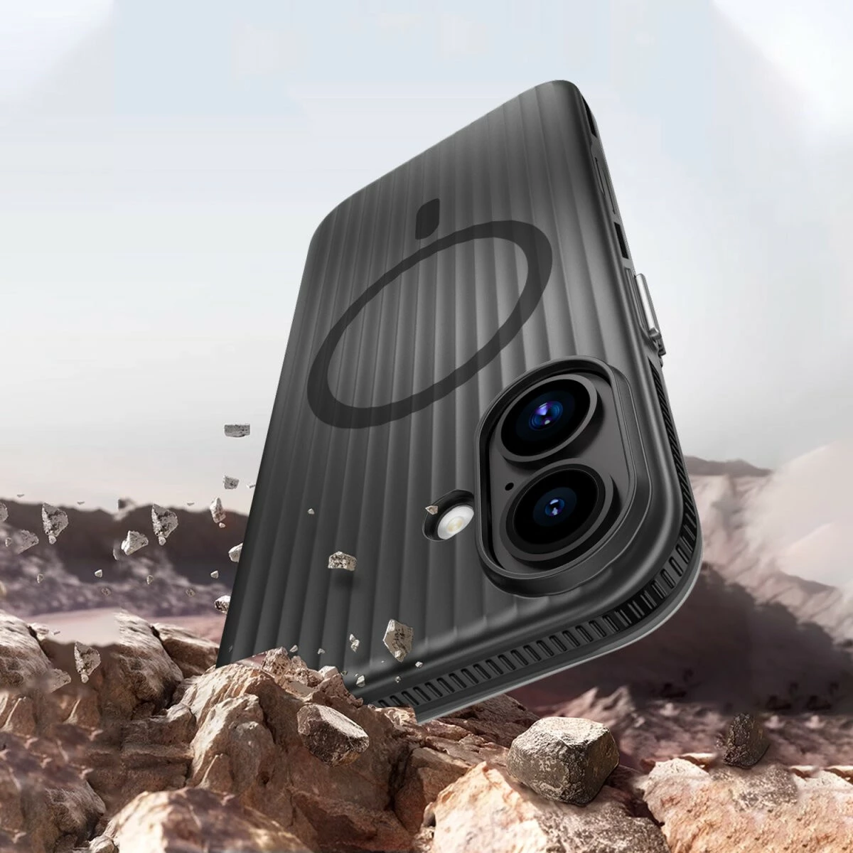 Mbështjellës 4smarts Aero për iPhone 17, MagSafe, i zi