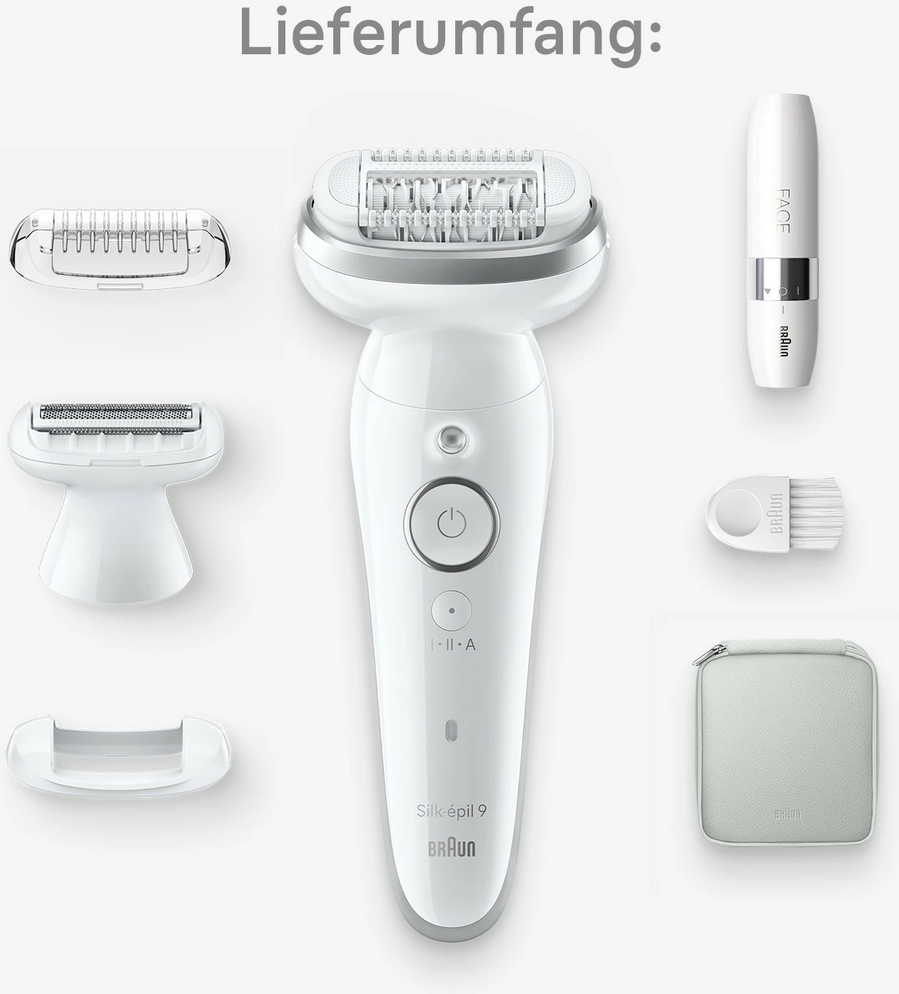 Epilator Braun Silk-épil 9 9-341, 40 pinceta, MicroGrip, i bardhë