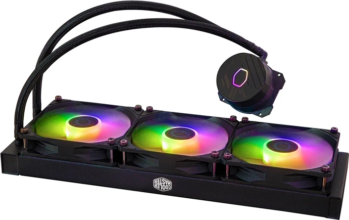 Ftohës me ujë për procesor Cooler Master MasterLiquid 360L Core ARGB, i zi