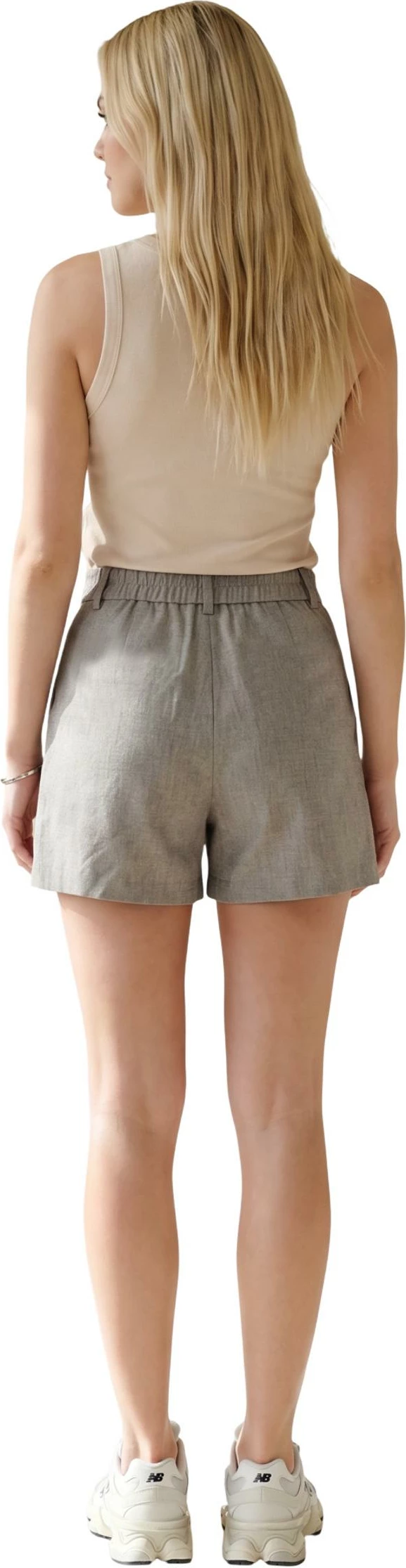 Shorce për femra Only Onllinda Hw Mel Shorts Tlr Noos 15283727, taupe [Madhësia: XL]