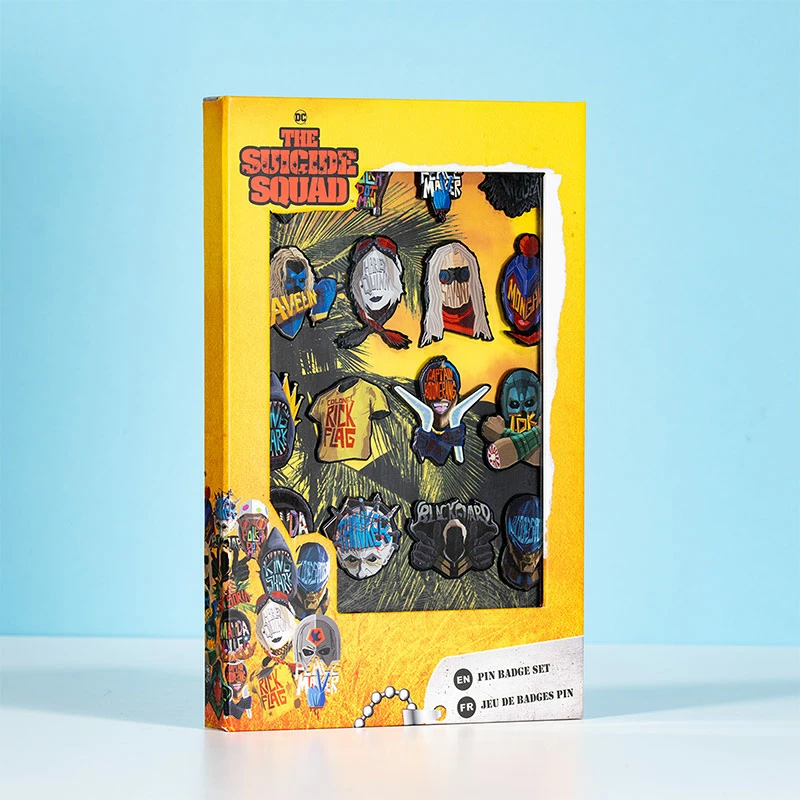 Set bedzhash pin Numskull The Suicide Squad, 18 copë, metal enamel, kuti koleksionisti