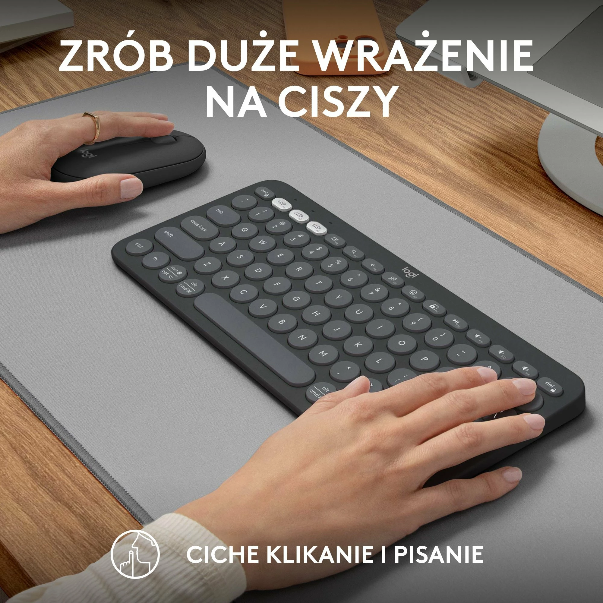 Set tastierë + maus Logitech Pebble 2 Combo 920-012239, e zezë