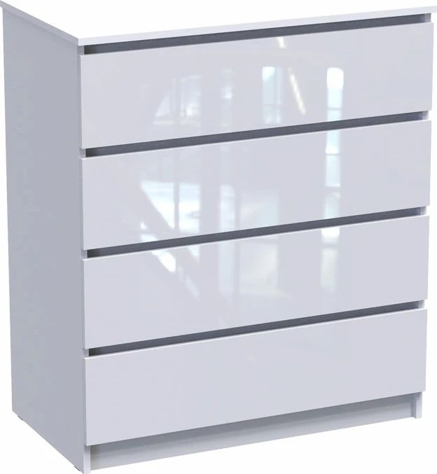 Komodë Dicama mdf ngjyrë e bardhë 85.5x47x98cm