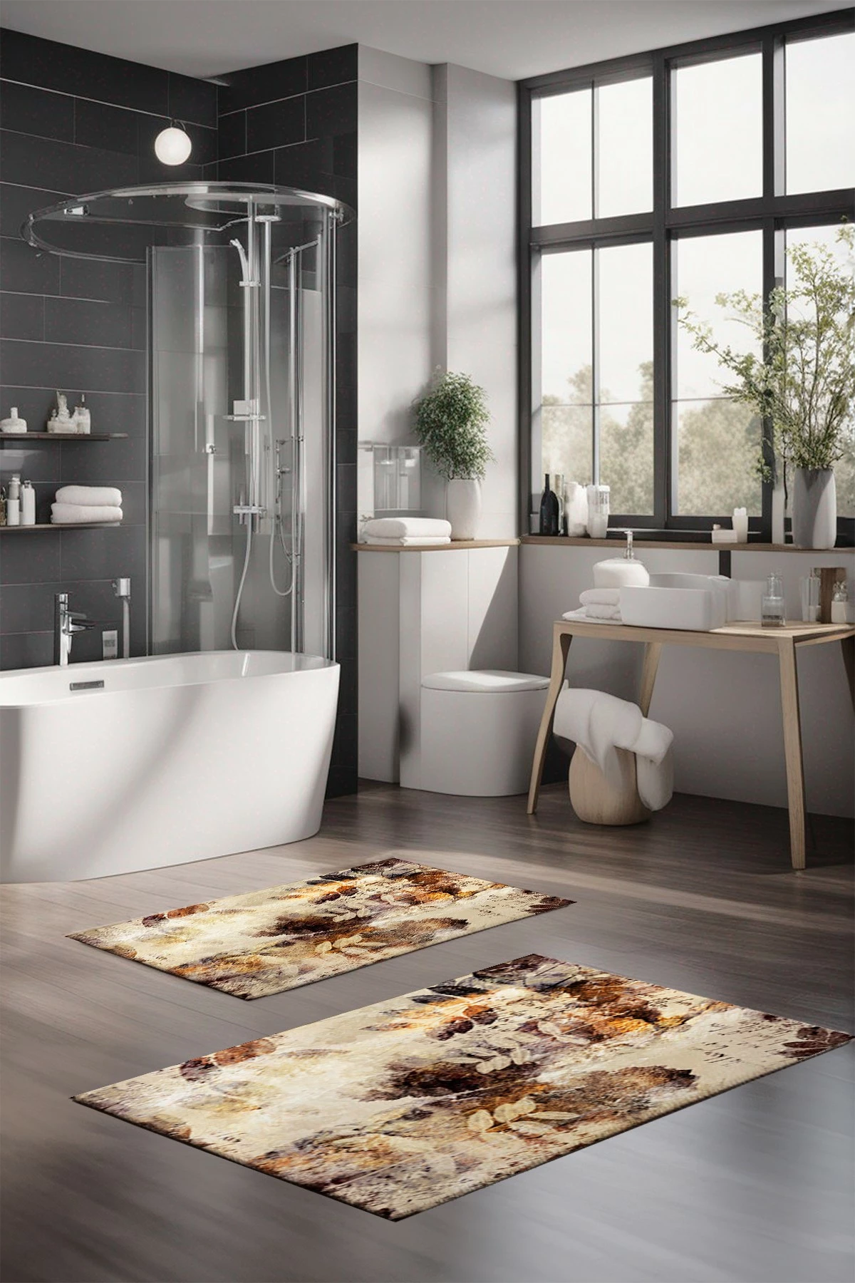 Set tapetash për banjo, shumëngjyrëshe, Mijolnir CT-5017, 2 copë