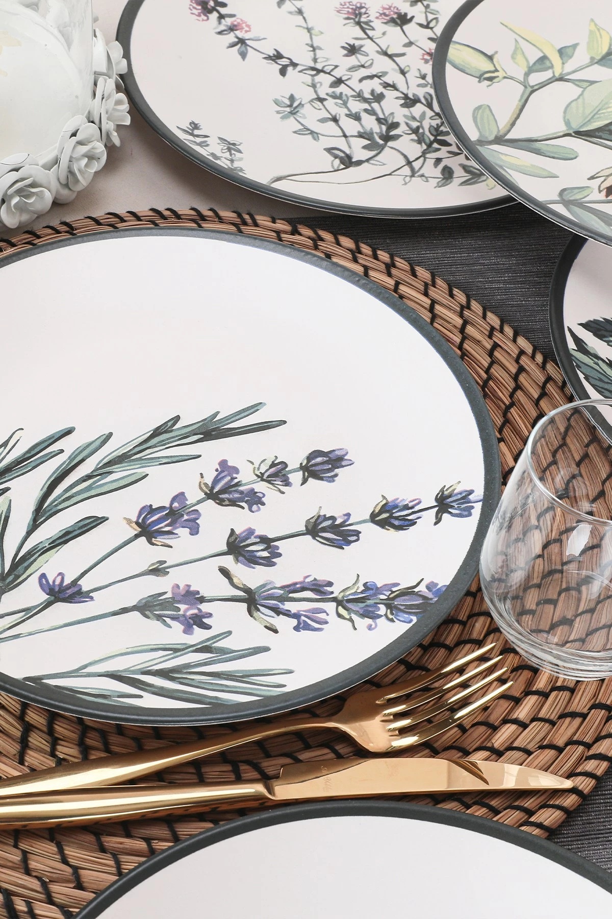 Set pjatash shërbimi, 6 copë, Hermia Concept, ST040406F022AMD3600MAS3T00