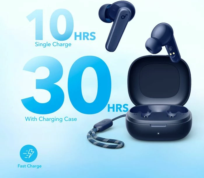 Kufje wireless ANKER Soundcore R50i Bluetooth 5.3, aptX, 30h, IPX5, USB-C, blu