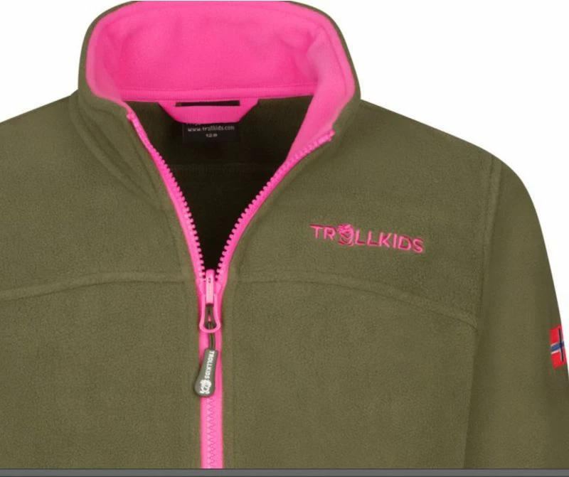 Jakne për vajza Trollkids, e gjelbër