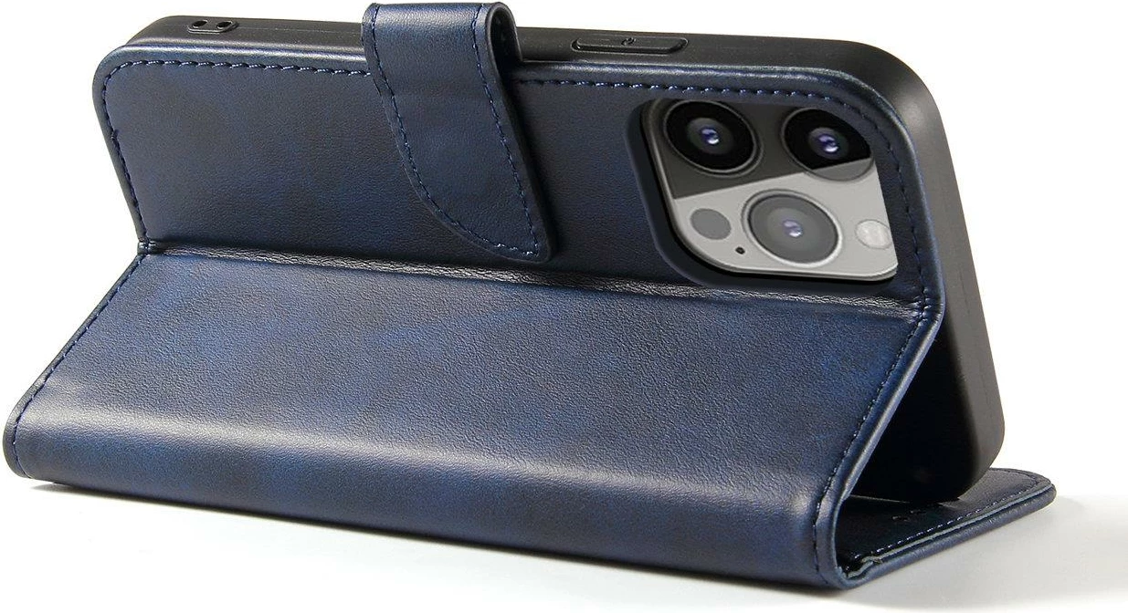 Mbështjellës Hurtel Magnet Case për Samsung Galaxy S23+, flip cover, portofol, qëndrim, kaltër