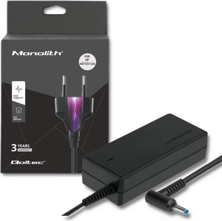 Karikues për laptop Qoltec 50051.65W.HP