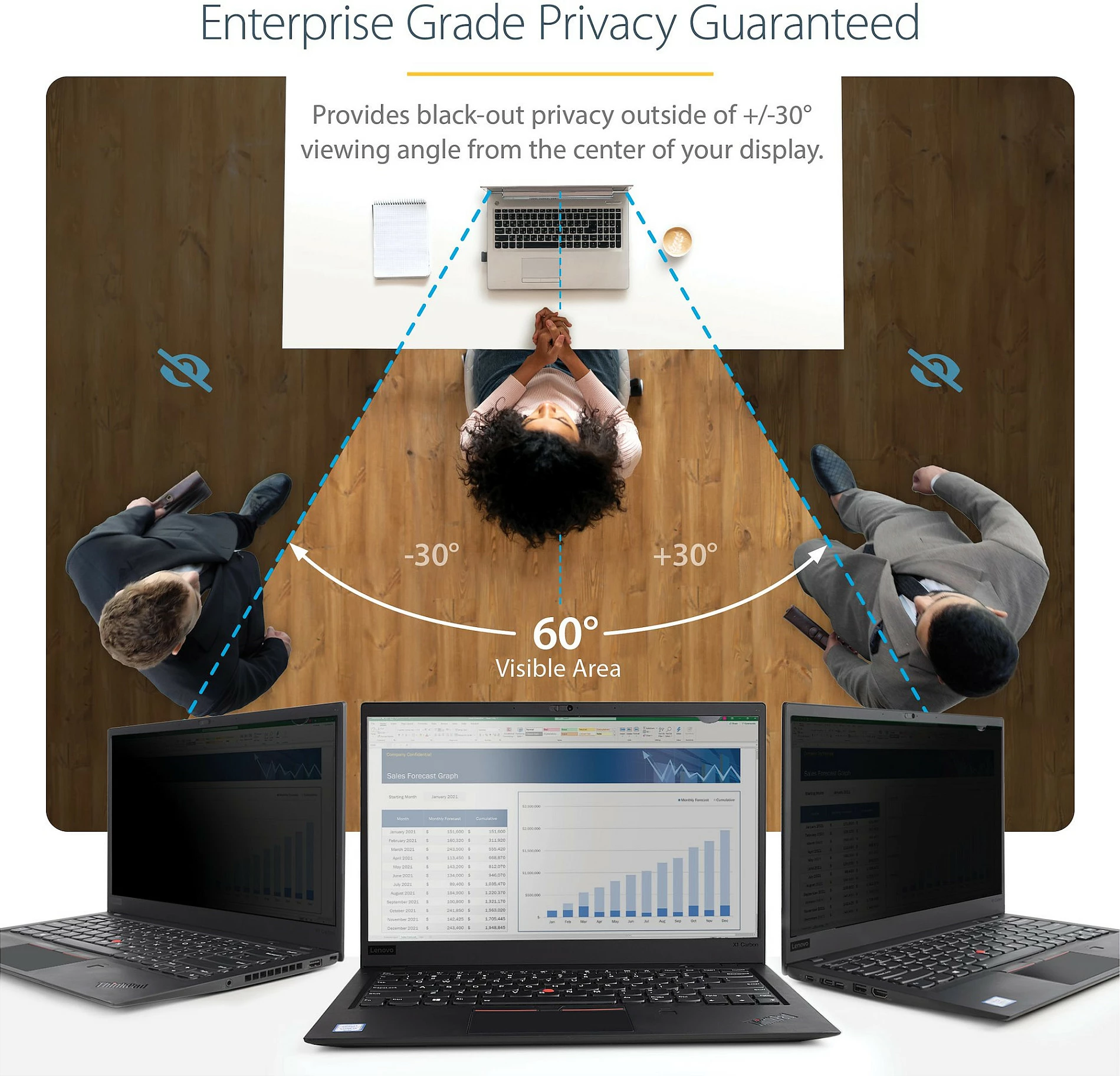 Filtër privatësie për laptop StarTech 15.6" 16:9, anti-shkëlqim, reduktim drite blu 51%, i kthyeshëm matt/gloss, i zi