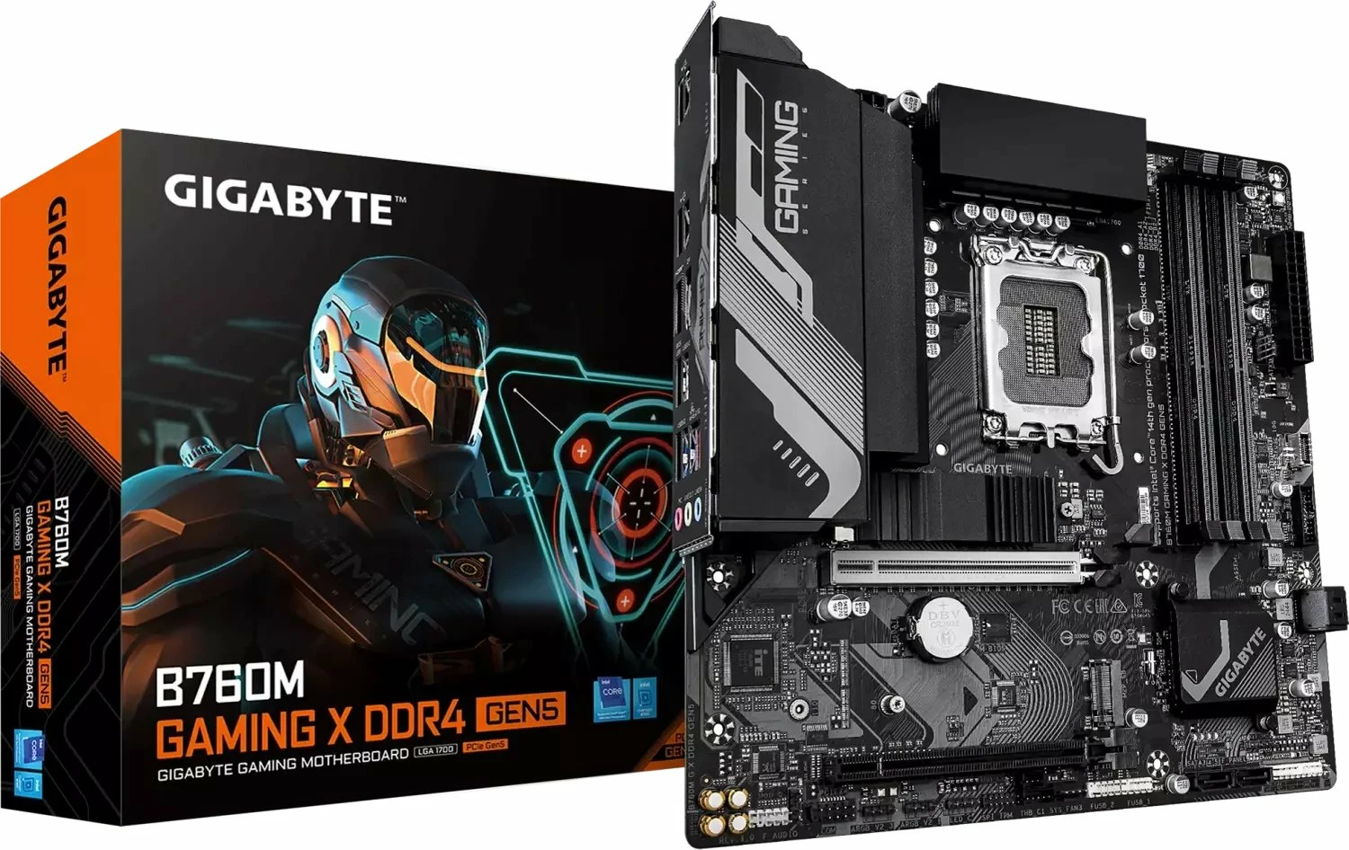 Pllakë amë Gigabyte B760M Gaming X DDR4 Gen5 Micro-ATX, DDR4 128GB, PCIe 5.0