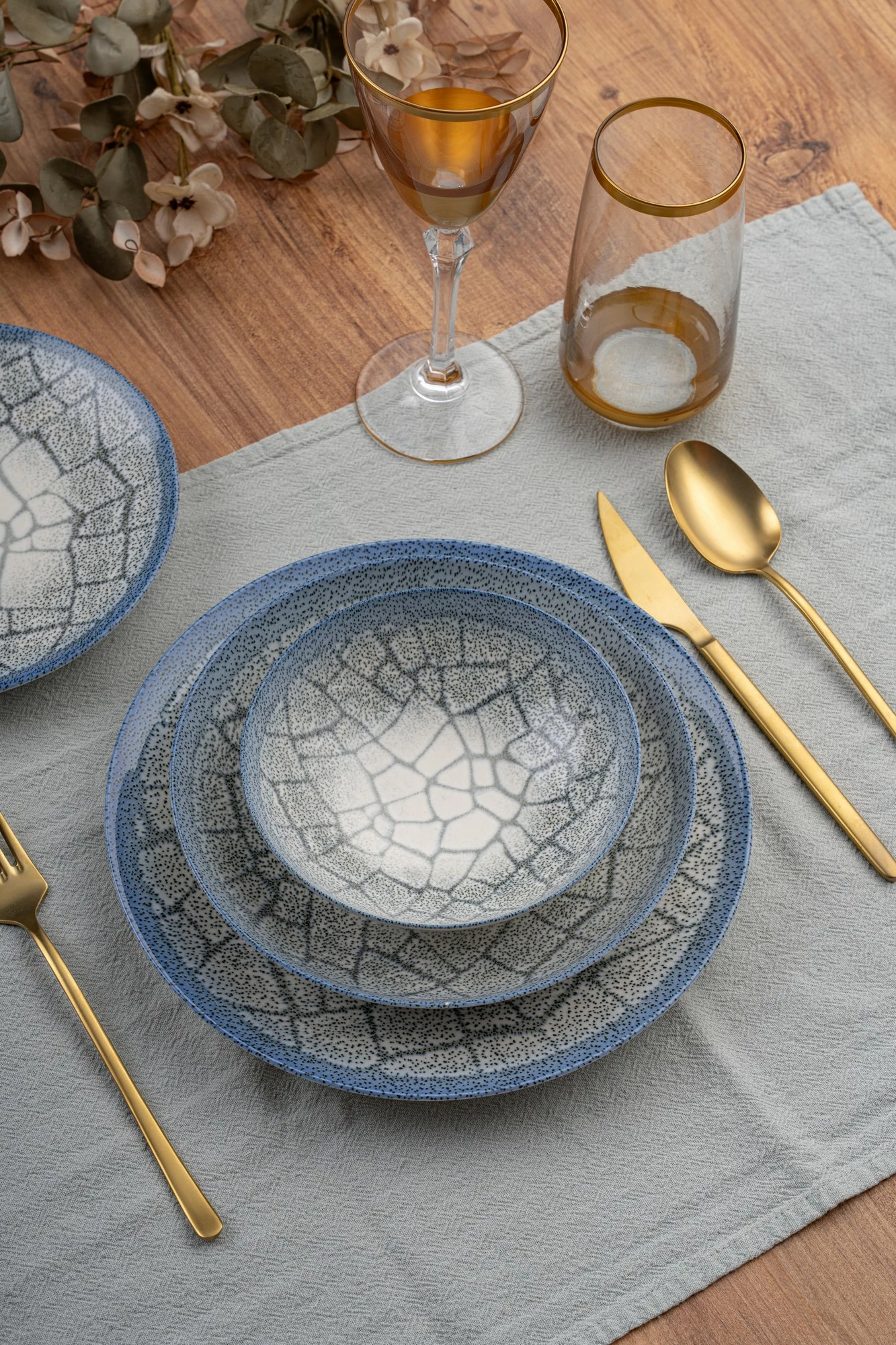 Set enësh për drekë (24 copë), Hermia, GBSATN24KY4R13261