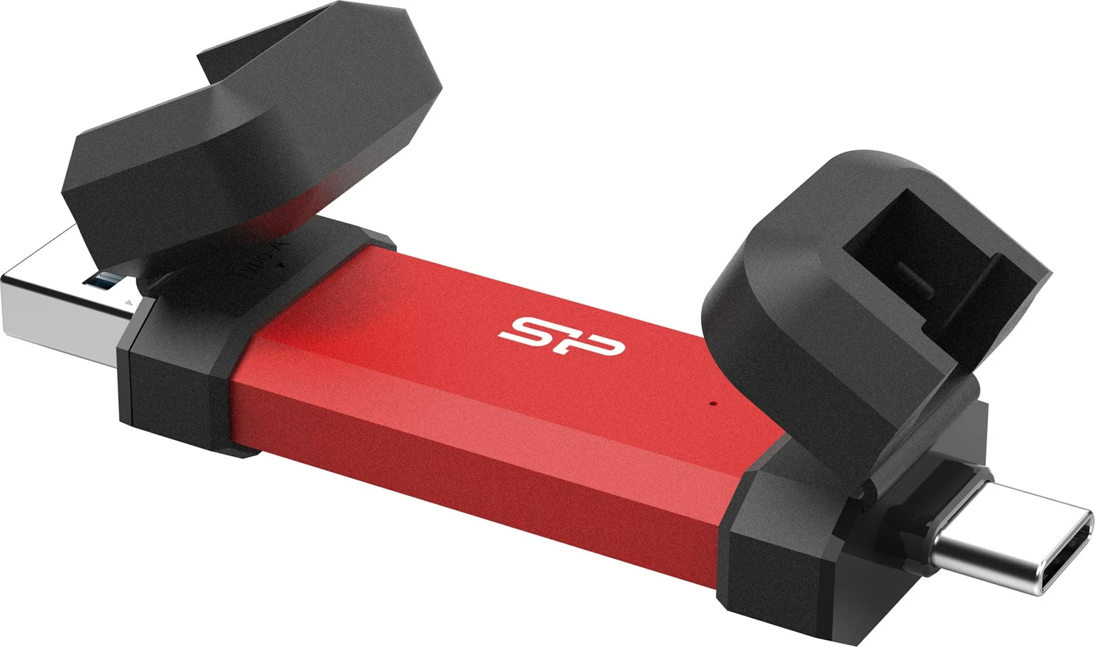USB Silicon Power DS72, 250 GB, USB Type-A/Type-C, Kuq