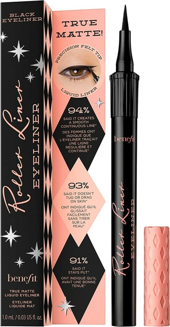 Eyeliner Benefit Roller Liner Matte Liquid Black 1ml