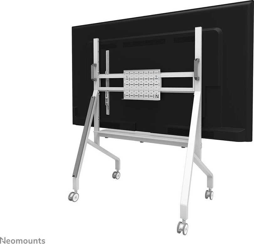 Karrocë multimediale Neomounts FL50-525WH1, për TV 55-86", çelik, e bardhë, rregullim lartësie