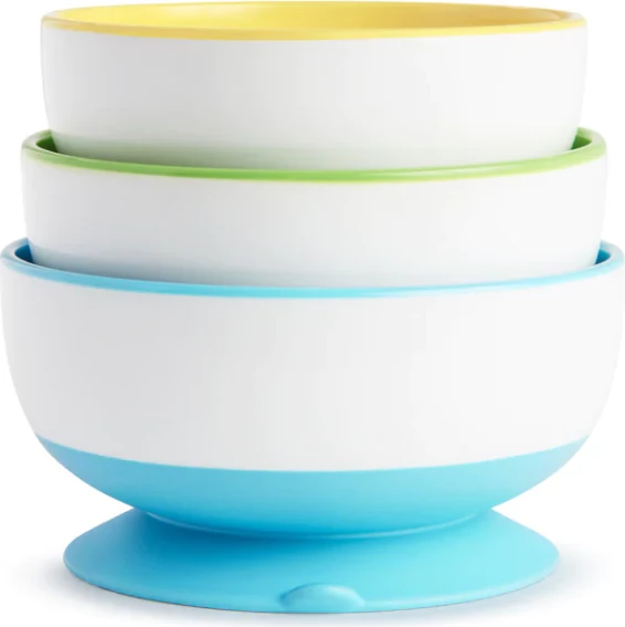 Set tasa ushqimi për fëmijë Munchkin Stay Put Suction Bowls, 3 copë