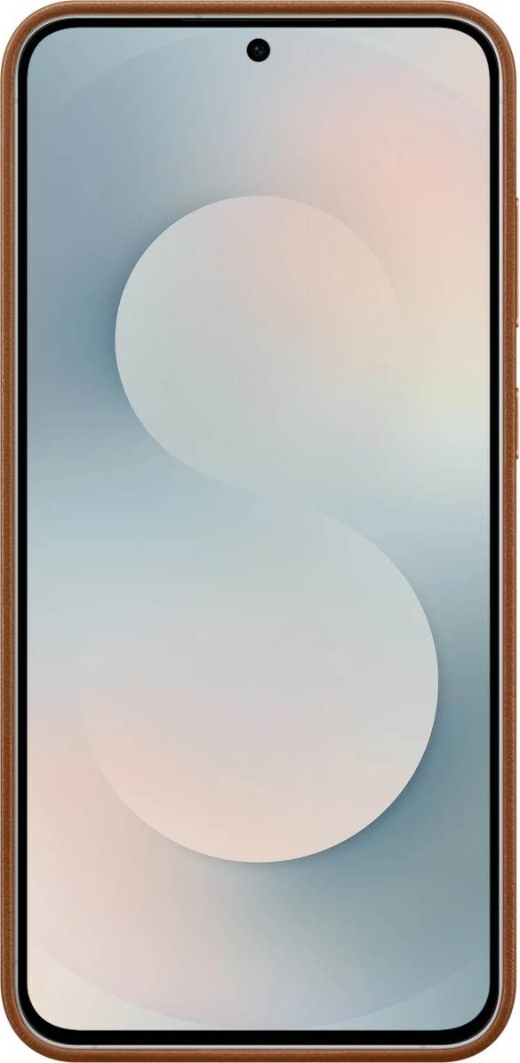 Mbështjellës Samsung Galaxy S25 FE, lëkurë artificiale, kafe