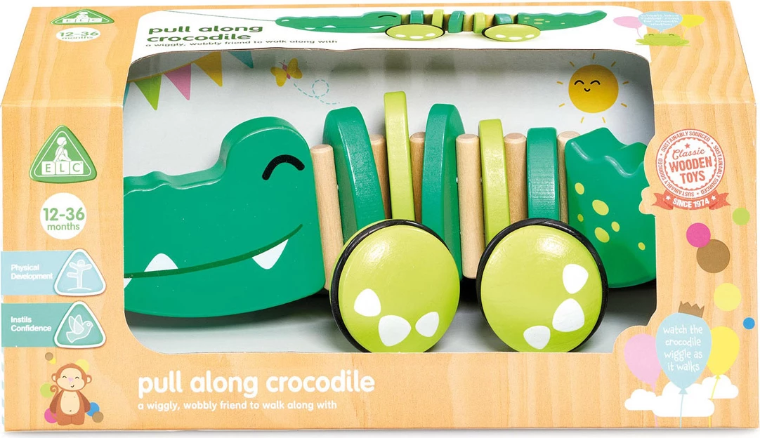 Early Learning Centre Wooden Pull Along Crocodile
