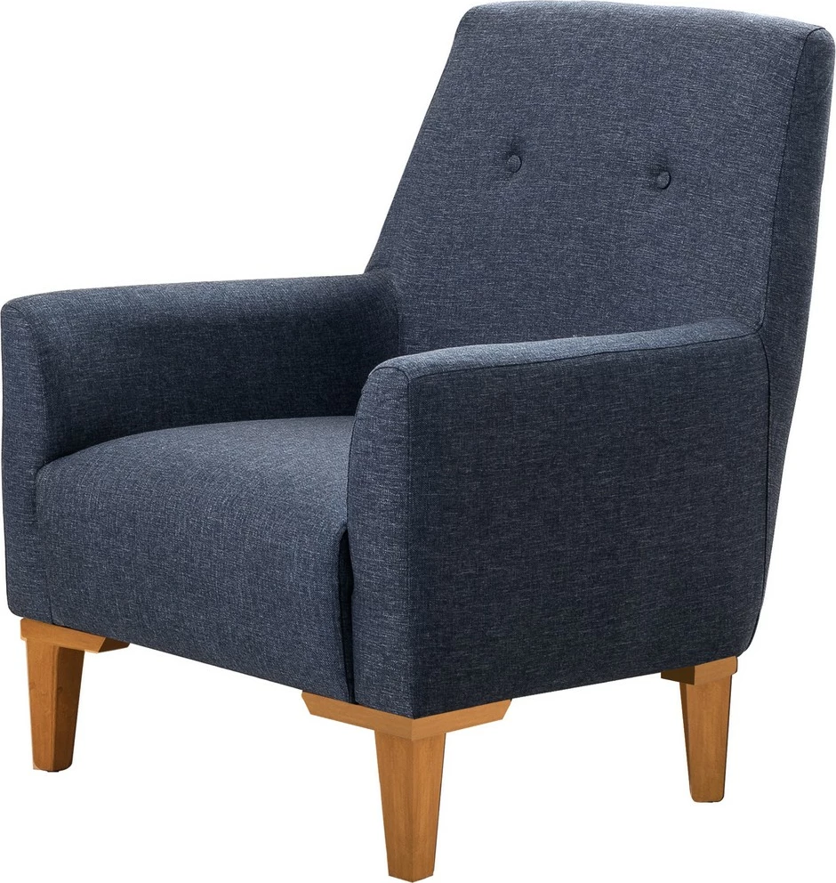 Set divanësh Atelier del Sofa, Vina, ngjyrë kaltër e errët, këmbë druri Atlantic Pine