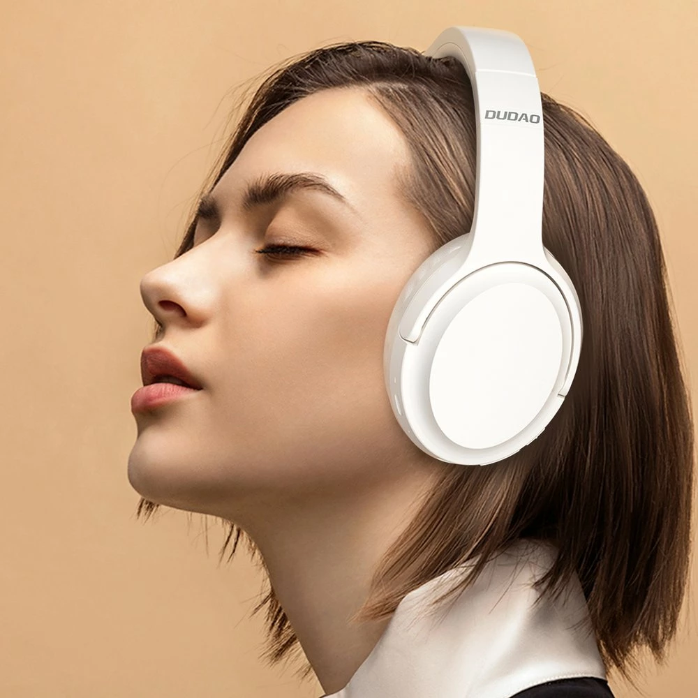 Kufje wireless Dudao X22Pro, Bluetooth 5.3, ANC, të bardha