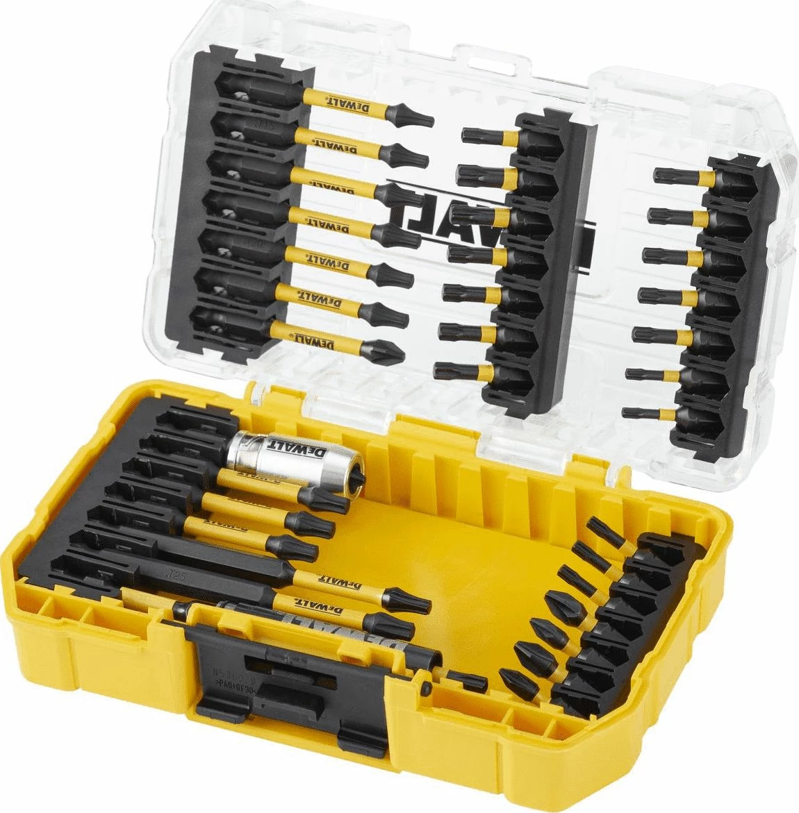 Set bitash DeWalt Flextorq DT70732T-QZ 37 copë, verdhë, në kuti ToughCase