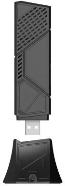 Adapter WiFi USB Asus ROG USB-BE92 90IG09I0-MO0B00, Tri-Band WiFi 7, deri 6500 Mbps, i zi, set me bazë